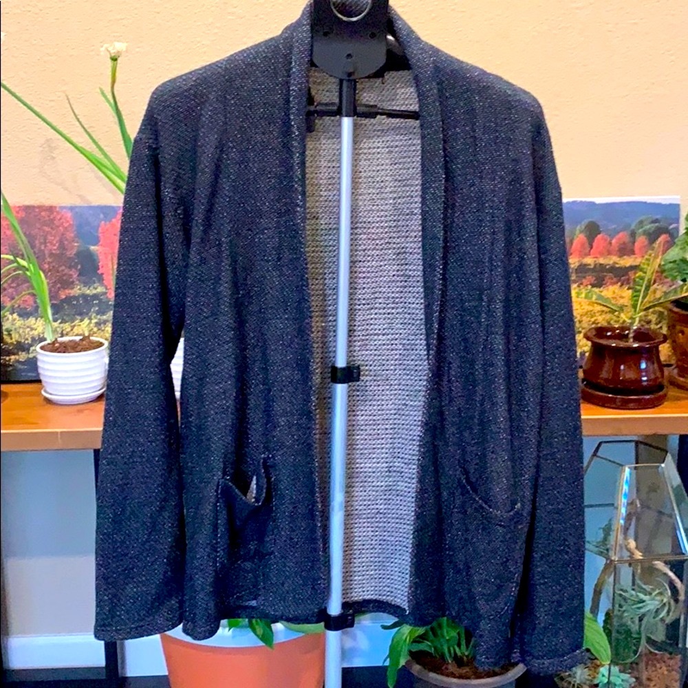 Large Male Navy Blue Cardigan